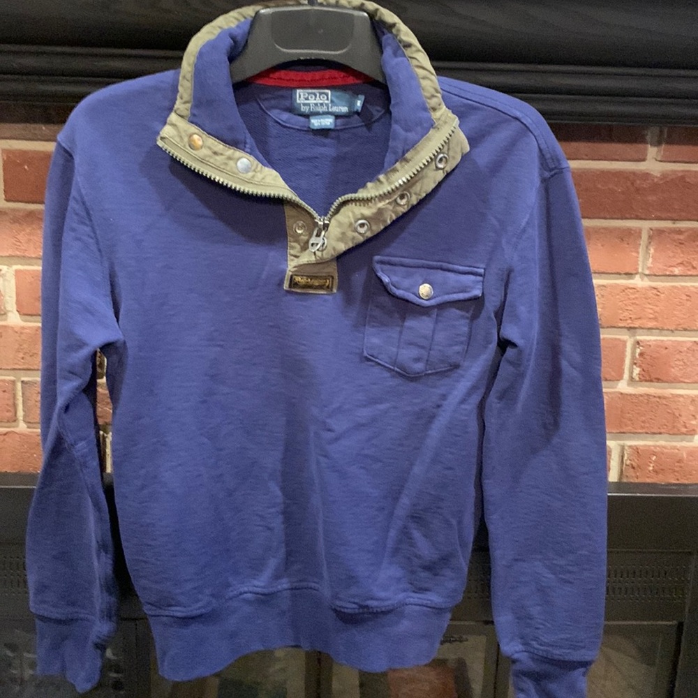 Ralph Lauren 1/4 Zip collared Pullover size M